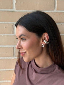 TOPOS ONDA+ MAXI EARCUFF SILVER