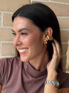 TOPOS ONDA+ MAXI EARCUFF GOLD